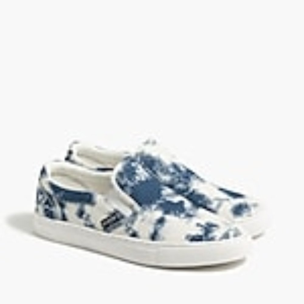 J Crew Tie-dyed road trip slip-on sneakers